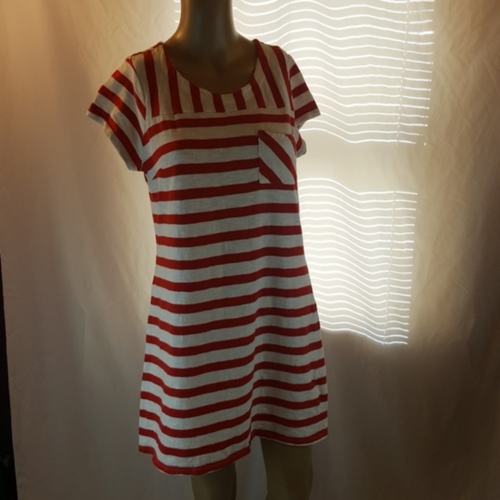 Small Red White Striped Dress